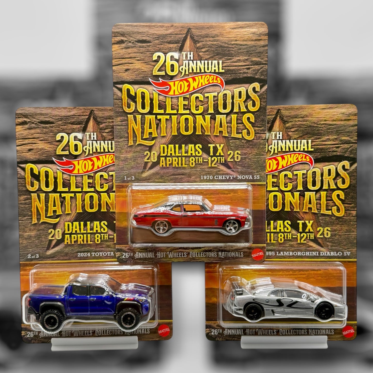 Hot Wheels Dallas Nationals Convention 3 Car Set