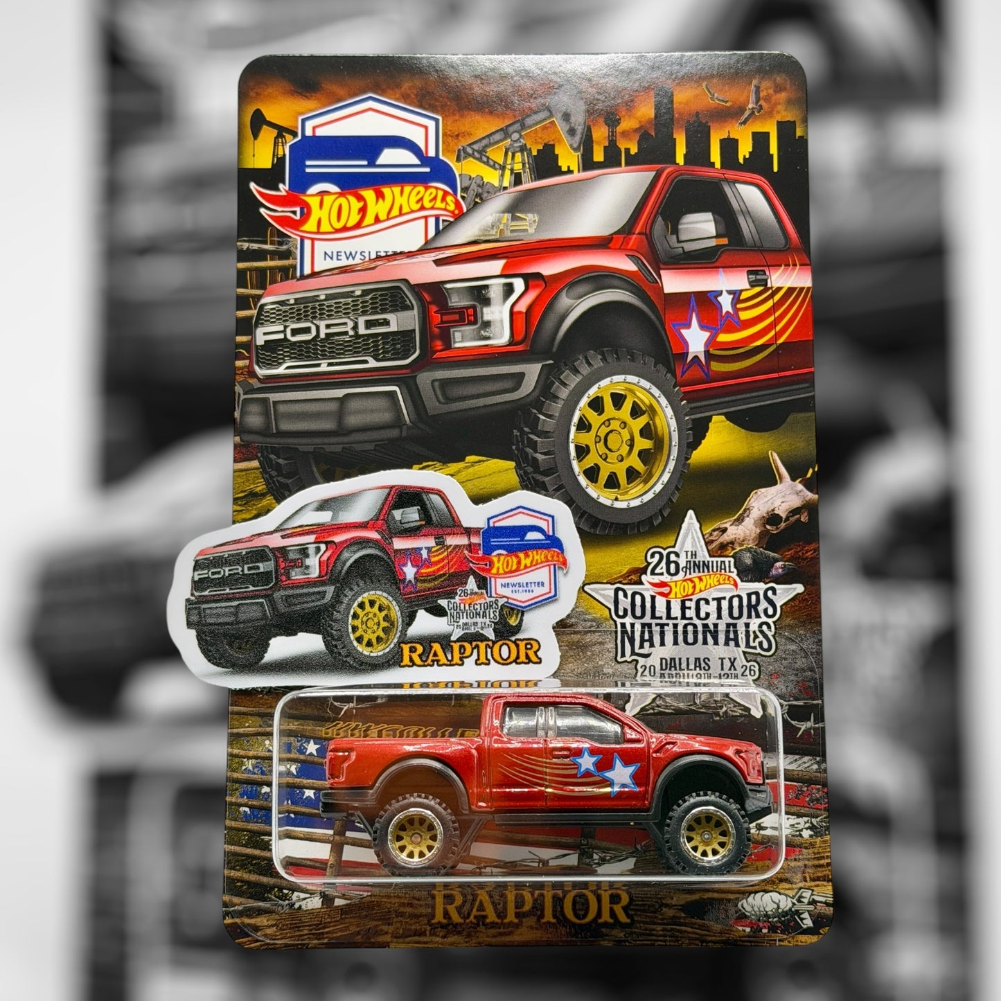 Hot Wheels Dallas Nationals Convention Newsletter Ford Raptor