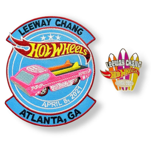 Patch Hot Wheels 2021 21st Collectors Nationals Leeway Chang Dinner Deora + Pin